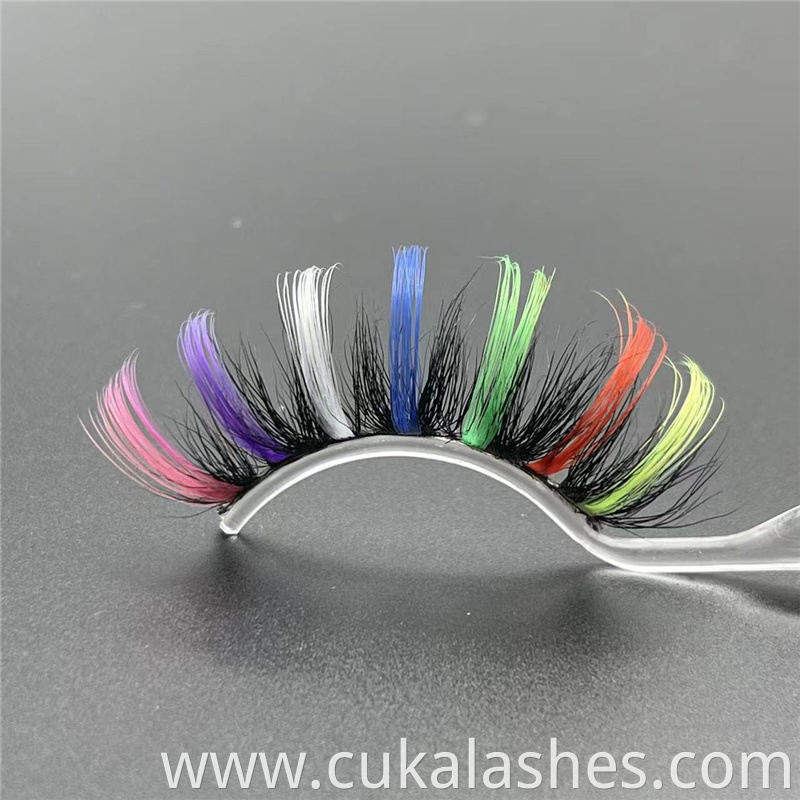 Rainbow Colored Lashes